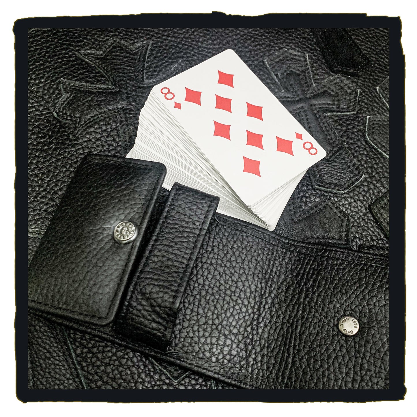 20-lc leather playing cards case