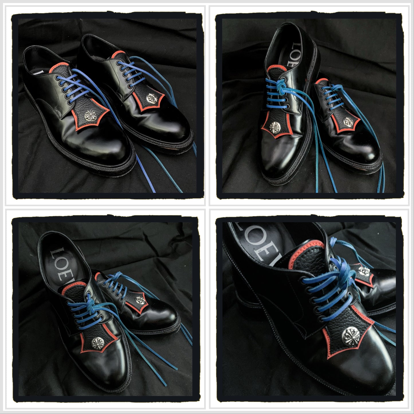 01-SH003A leather shoes tie (pair)