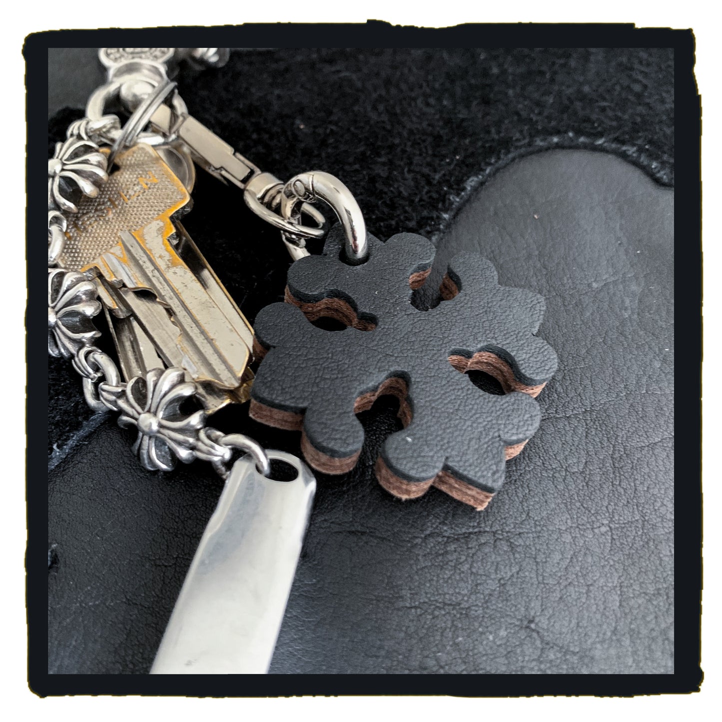 20-c leather fancy maltese charms