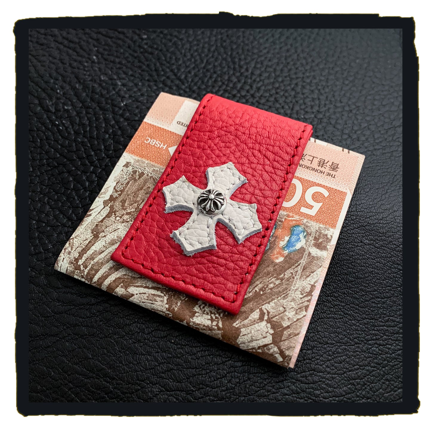 new arrival 01-mc006bbbk maltese stud magnetic money clip