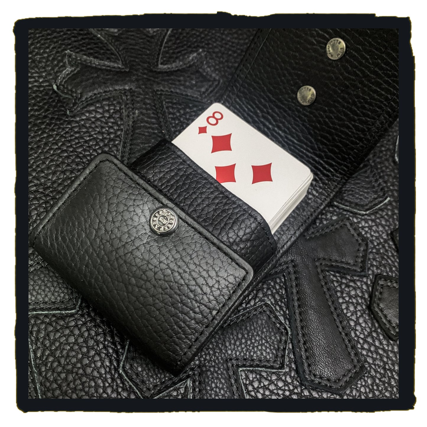 20-lc leather playing cards case