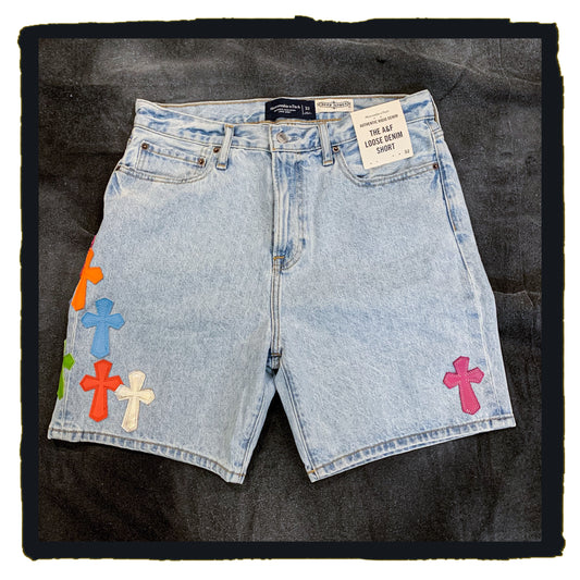 reborn project - A&M denim short