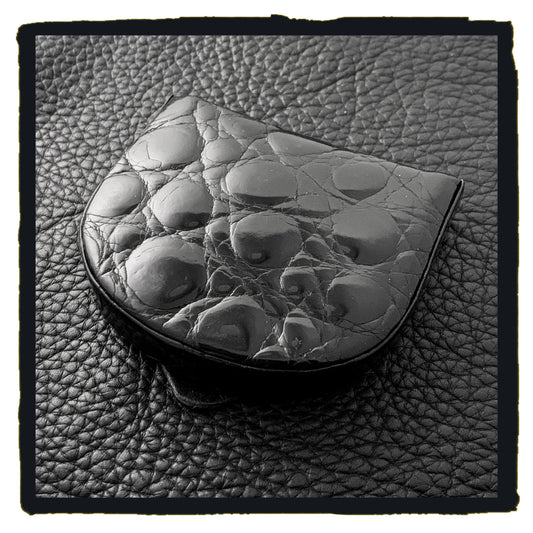 discontinued item sale - Crocodile leather coins case