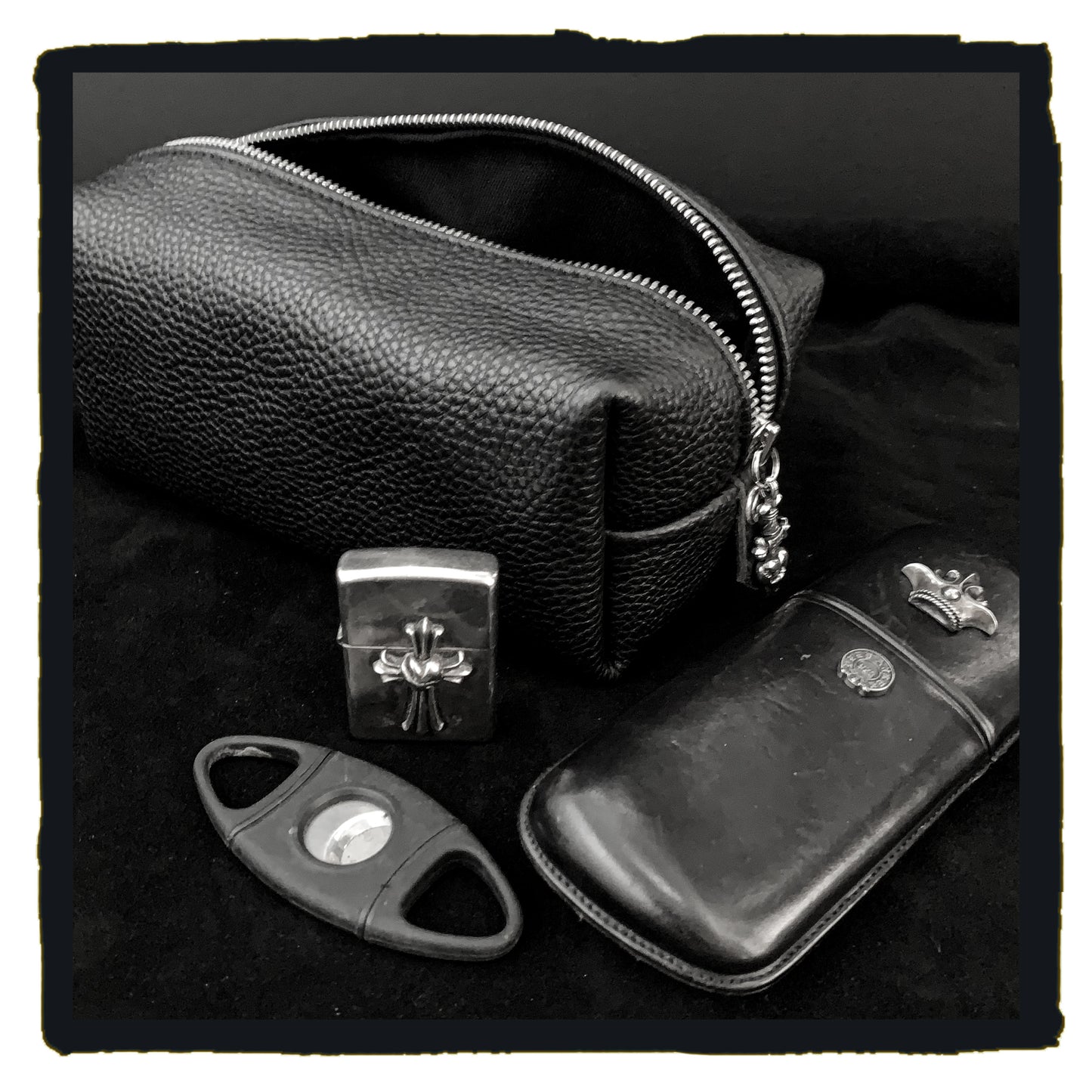 leather cigar accessory pouch