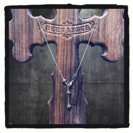 new arrival - sterling silver trios maltese necklace