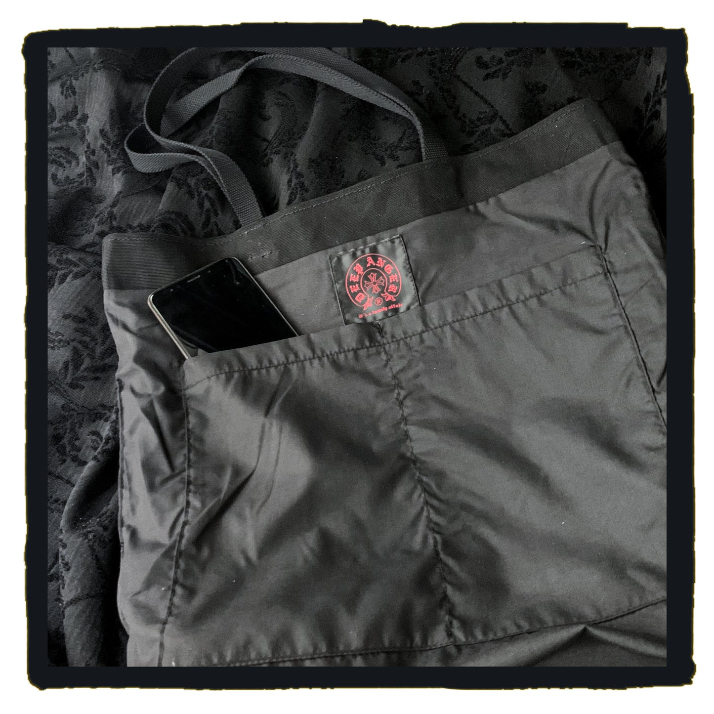 43-00 sc jr canvas tote bag with leather fancy maltese key ring clip