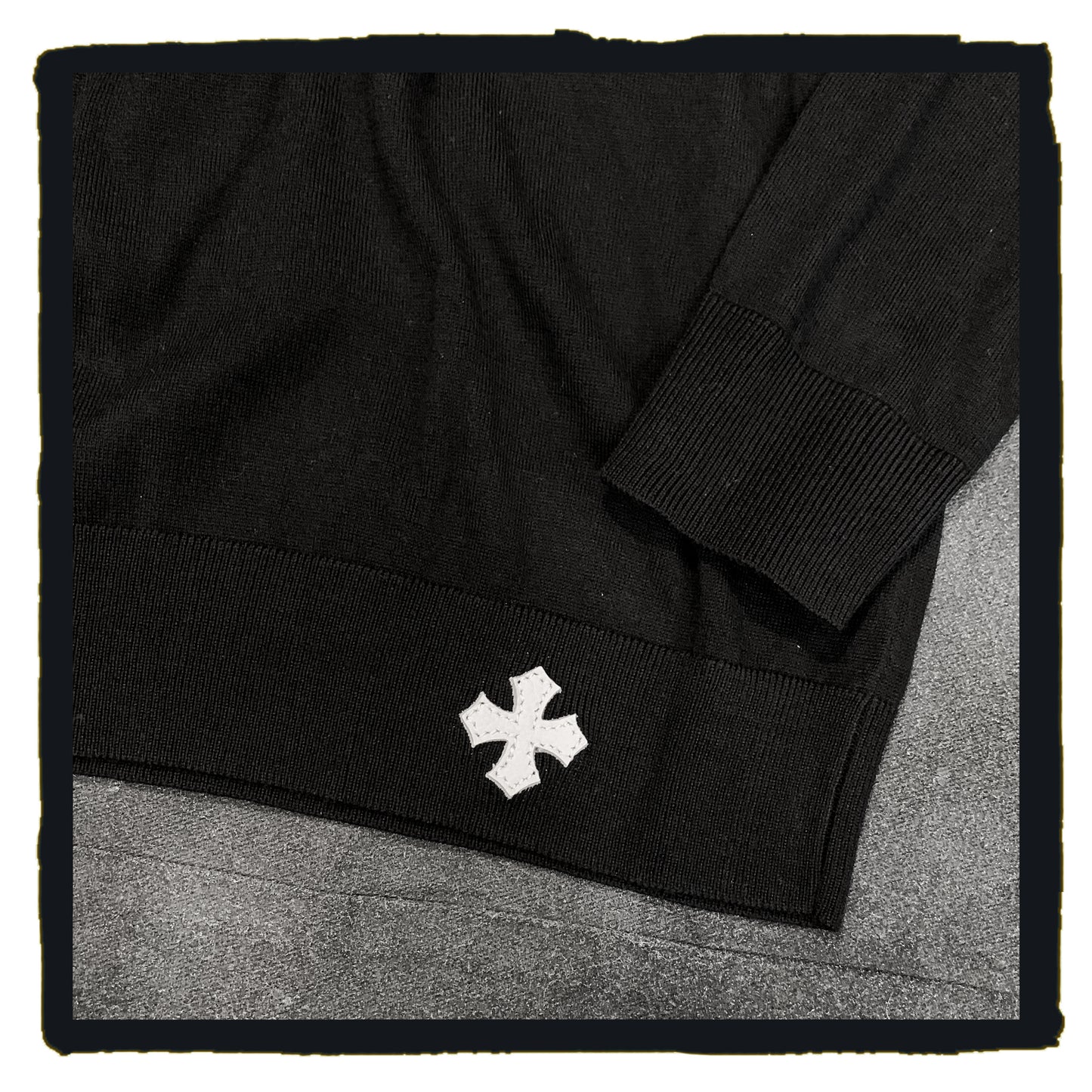 new arrival - 5225-0101bkmhm200 leather petit maltese knit
