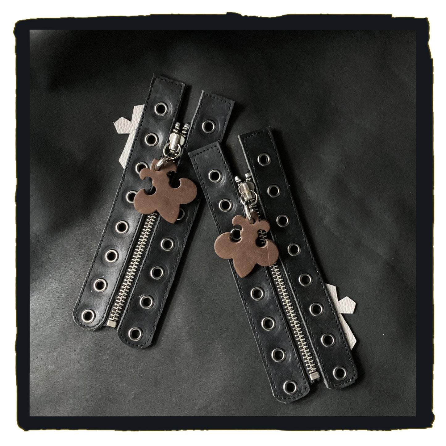 12-sh003a sc lazy joe boots zipper kit/fleur de lys charms