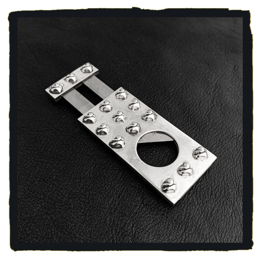 01-SA007D sterling silver broken heart fancy cigar cutter