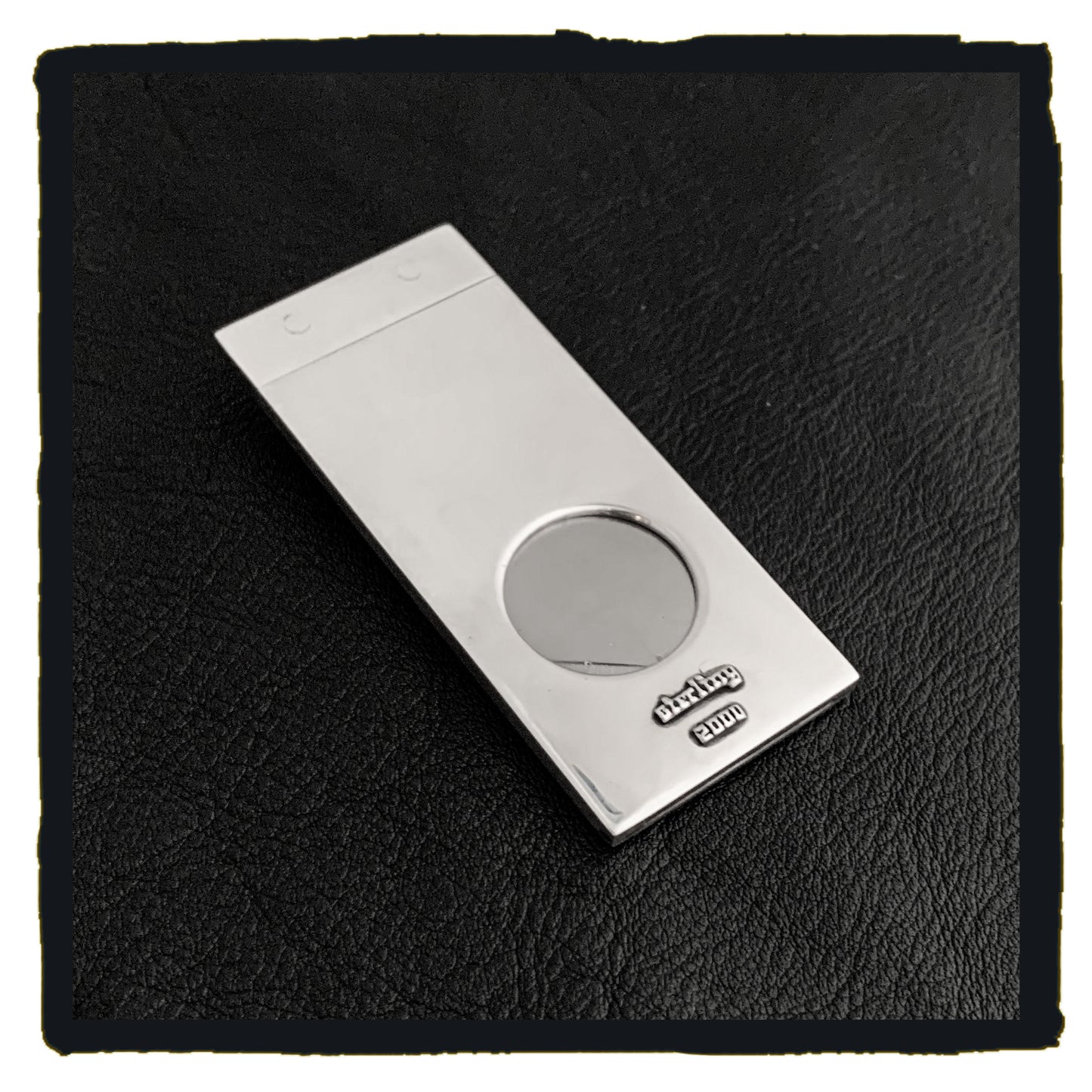 01-SA006B sterling silver classic cross cigar cutter