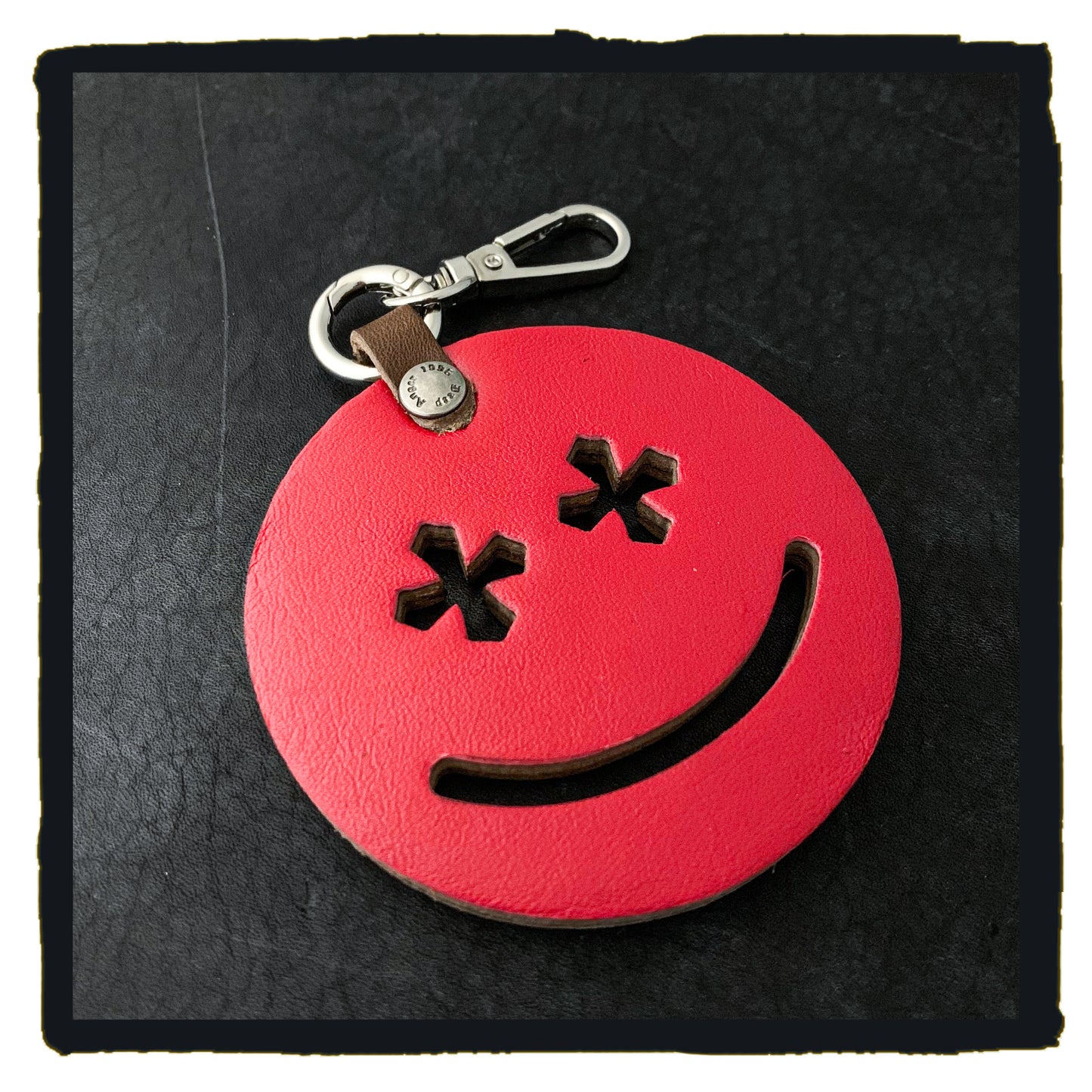 20-c this is life leather charms - happy