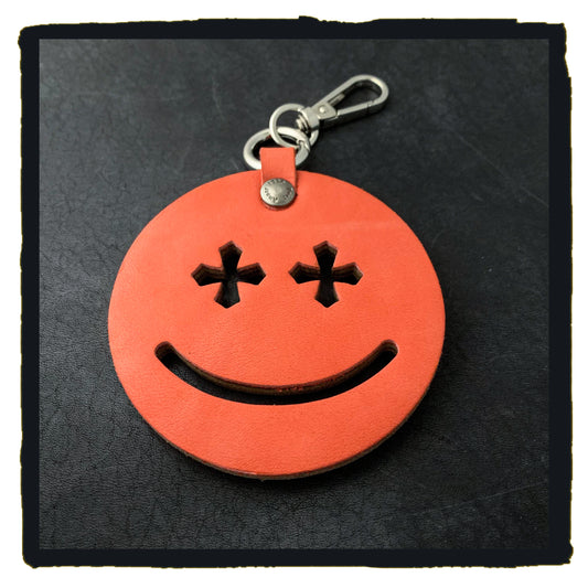 20-c this is life leather charms - happy