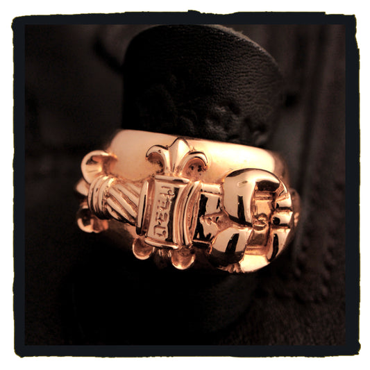 07-r002a dagger heart gold ring (the pictured product needs made to order. please contact us.)