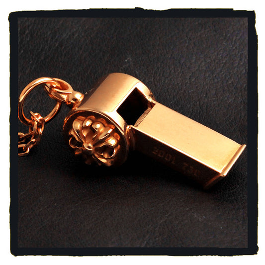 07-p002a fancy maltese gold whistle (the pictured product needs made to order. please contact us.)