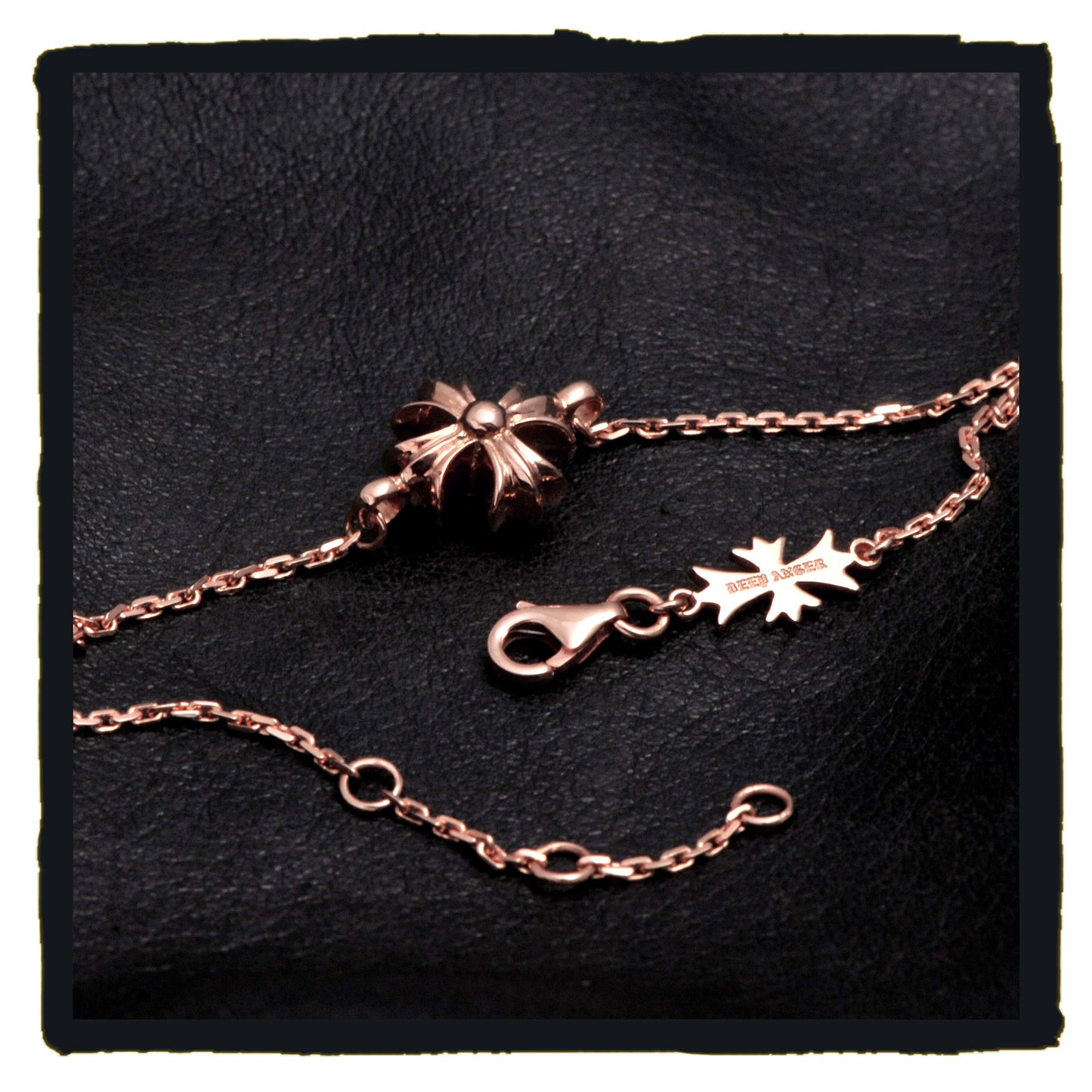 07-b002a cut out maltese rope 18k rose gold bracelet (the pictured product needs made to order. please contact us.)
