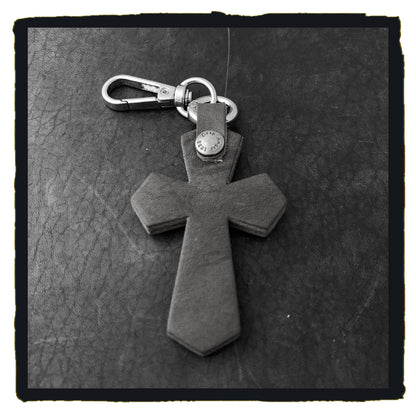 20-C003a1bn leather cross charms #1