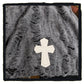 hat - 81-221102a torn beanie hat with leather cross