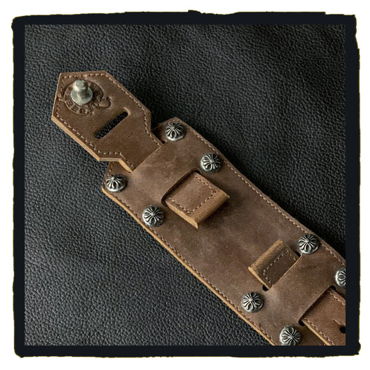 SALE - 12-WB002ABN cocktail trekker leather watch strap 70% off was hk$2280 now