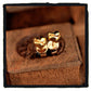 04-GE001A petit broken heart gold earring (price are for one)