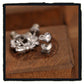 06-PE001D petit broken heart platinum earring (price are for one)