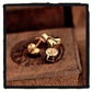 04-GE001A petit broken heart gold earring (price are for one)