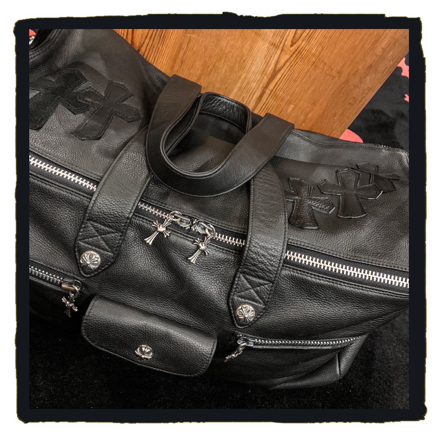 bespoke - leather trekker bag  (year 2022 08)