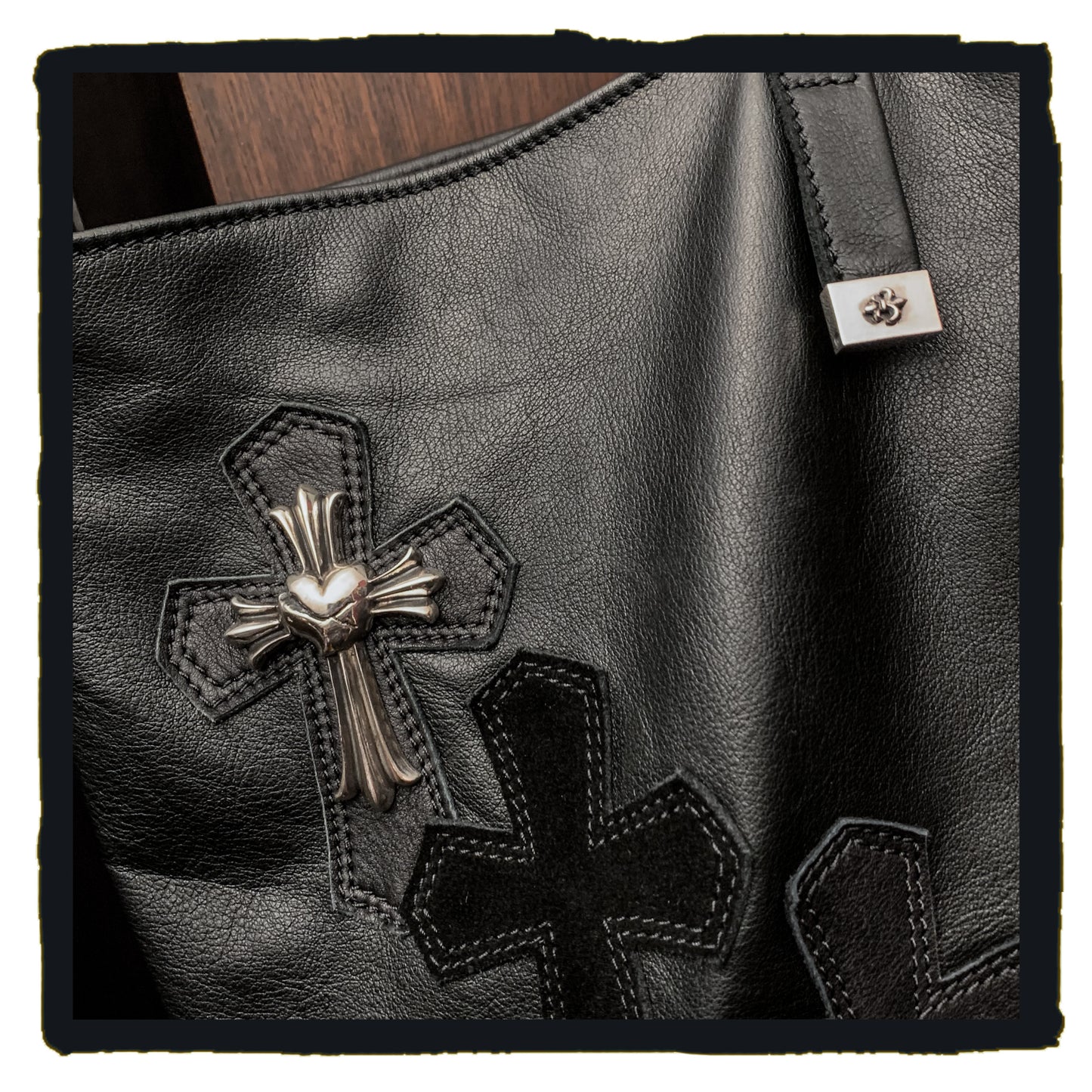 bespoke - leather tote bag  (year 2021 05)