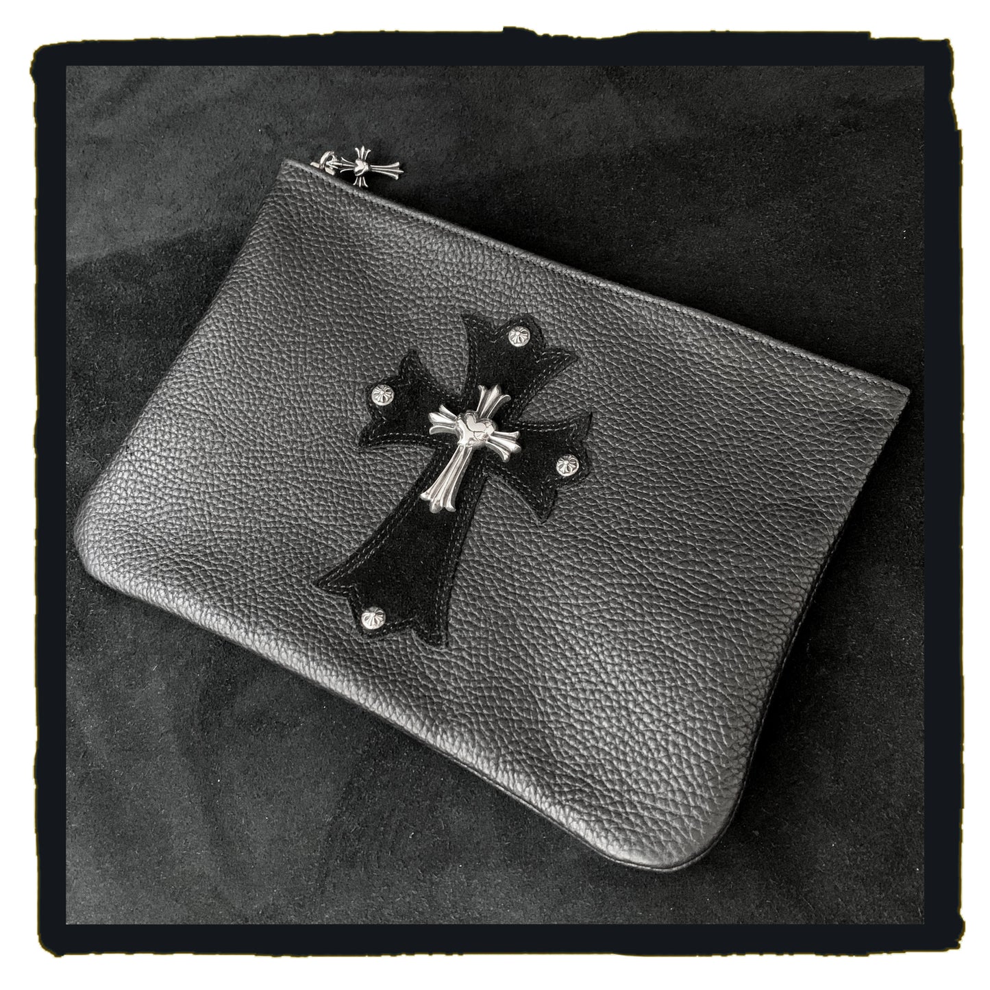 bespoke - leather clutch (year 2022 08)
