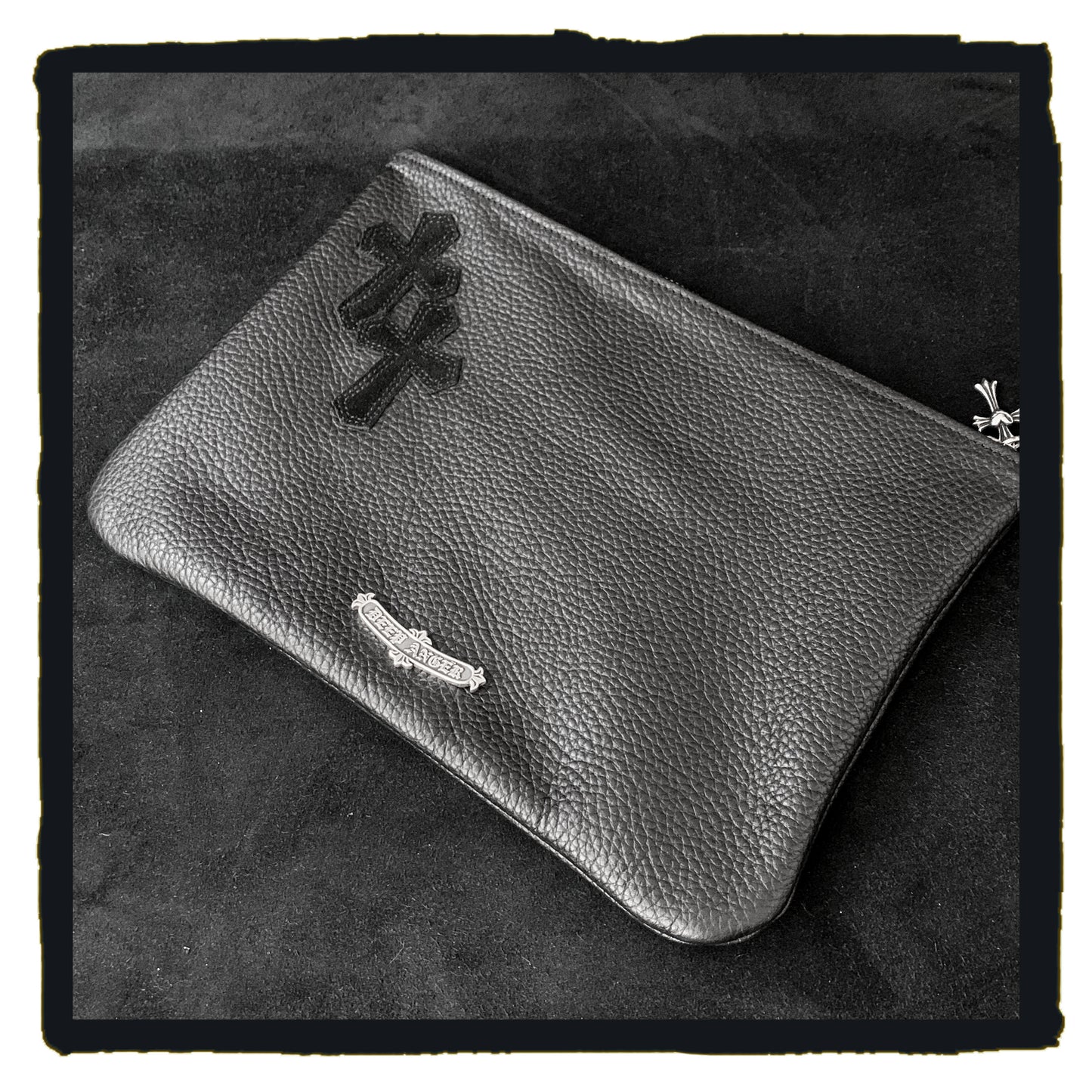 bespoke - leather clutch (year 2022 08)