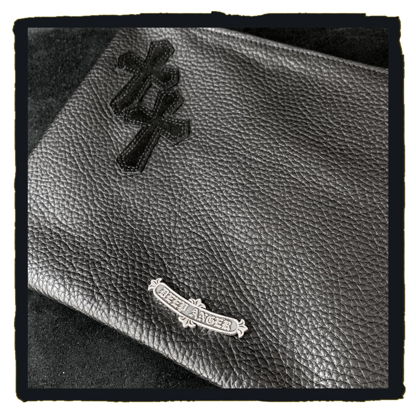 bespoke - leather clutch  (year 2022 08)