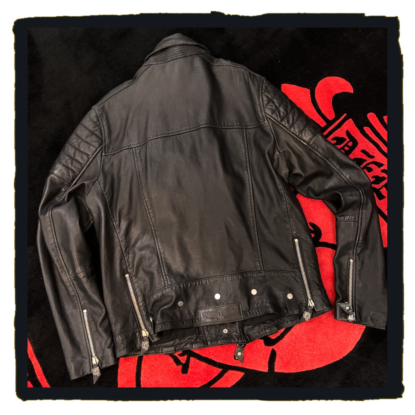 reborn project - leather biker jacket