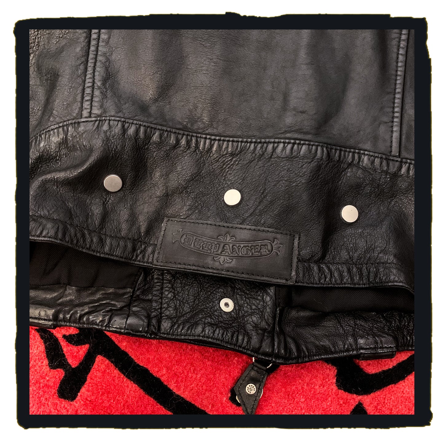reborn project - leather biker jacket