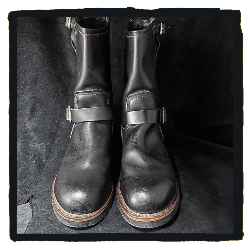 vintage red wing biker boots