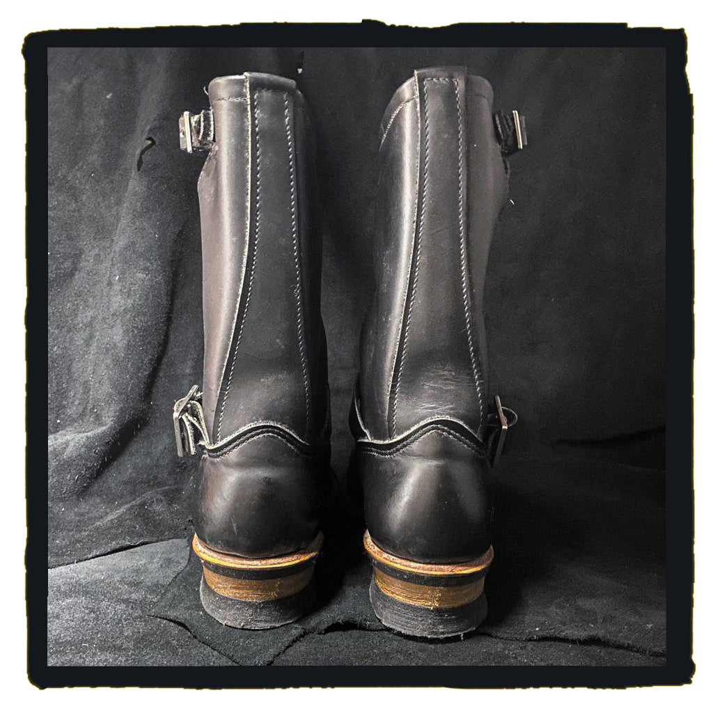 vintage red wing biker boots