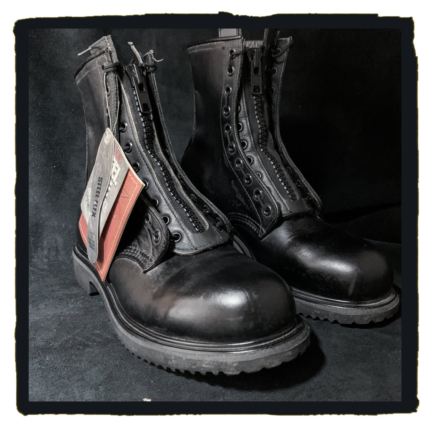 vintage red wing zipper boots