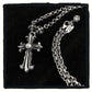 01-N0023B - starry charms necklace - Fancy Cross