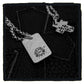 new arrival - sterling silver petit fancy maltese mini dog tag with r&r necklace