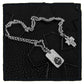 new arrival - sterling silver petit fancy maltese mini dog tag with r&r necklace