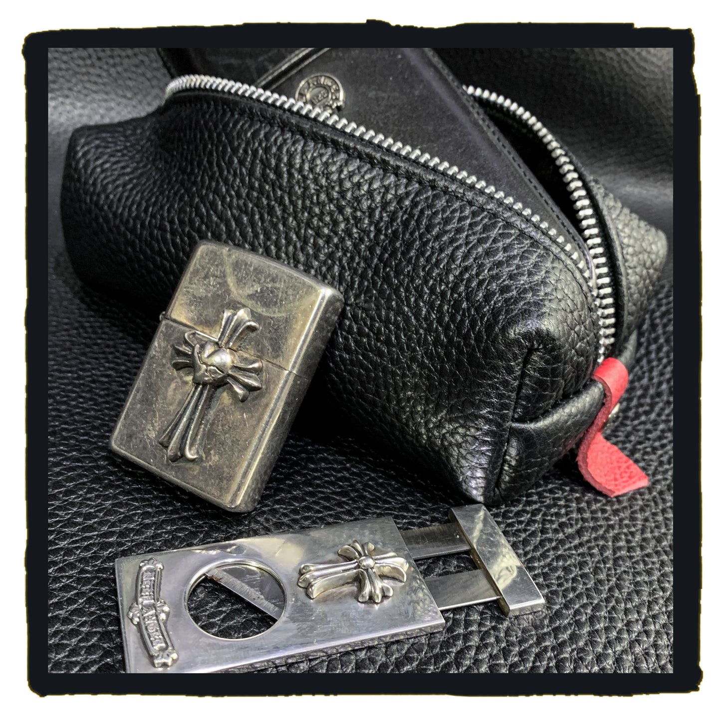 new arrival - leather cigar accessory pouch