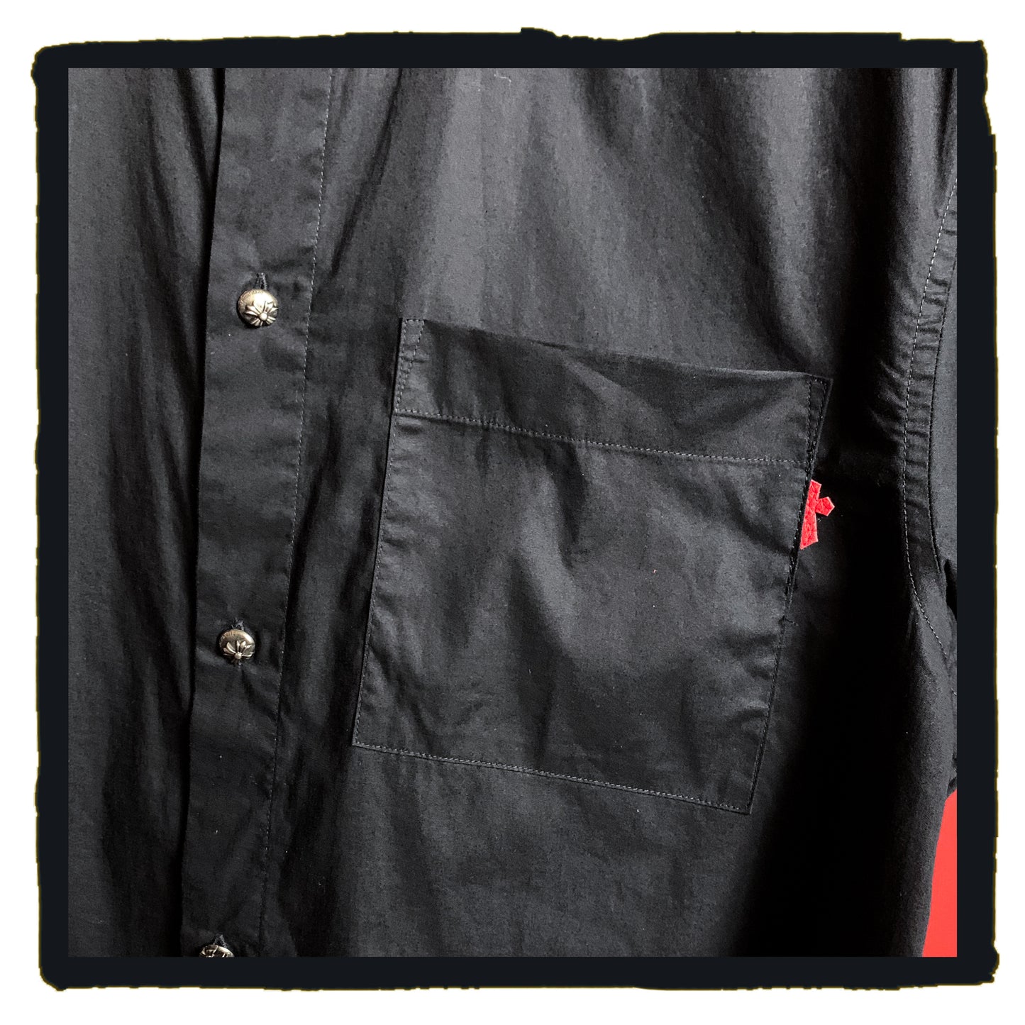 new arrival - 5224-0801 loose fit pocket shirt