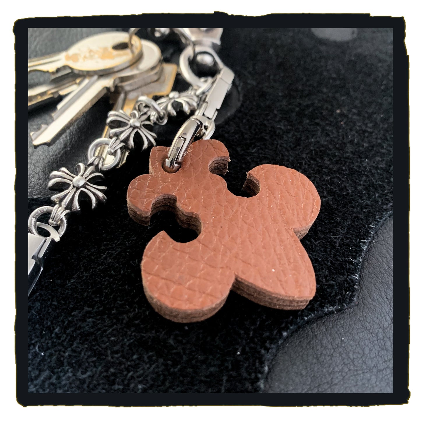 new arrival 20-c fleur de lys leather charms