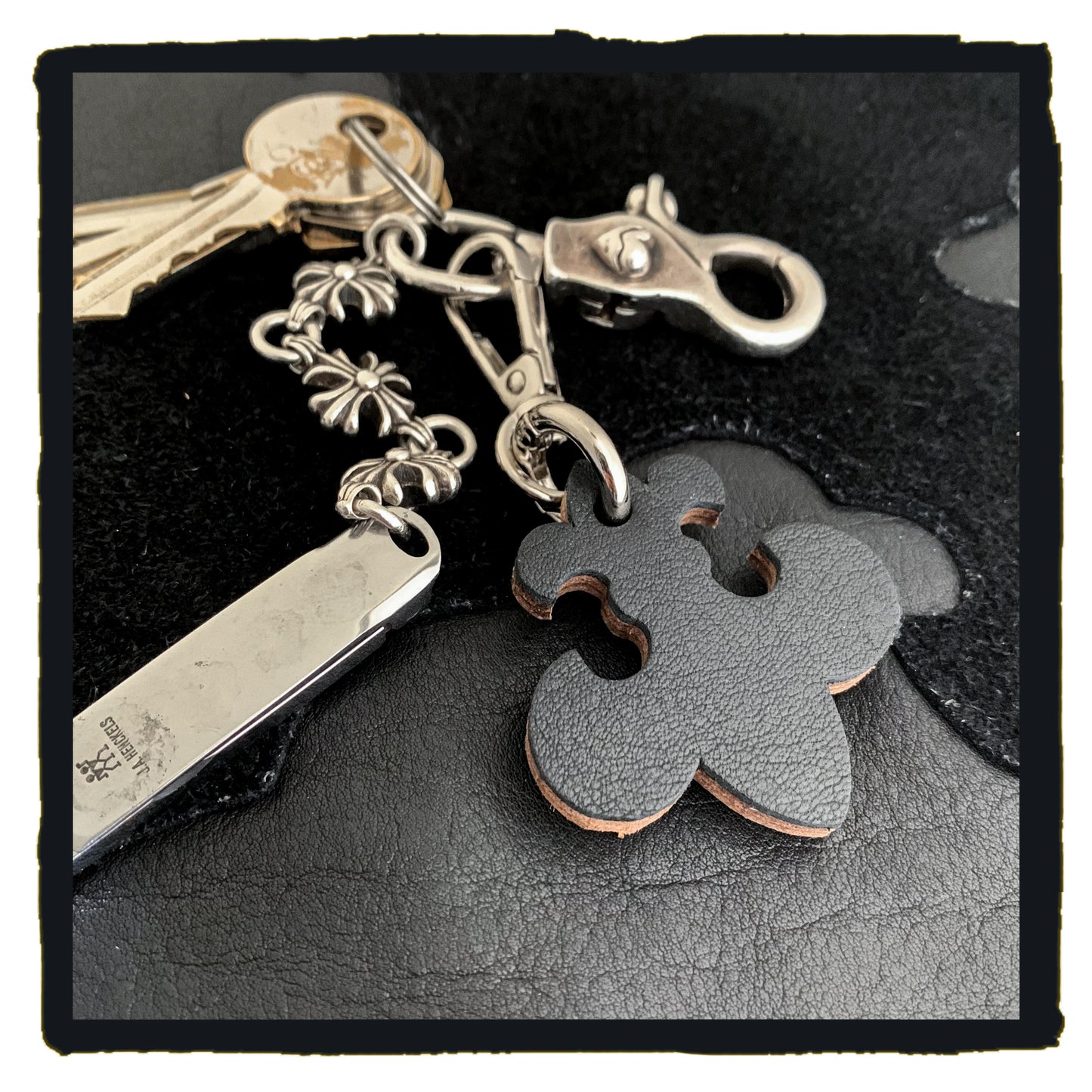 new arrival 20-c fleur de lys leather charms