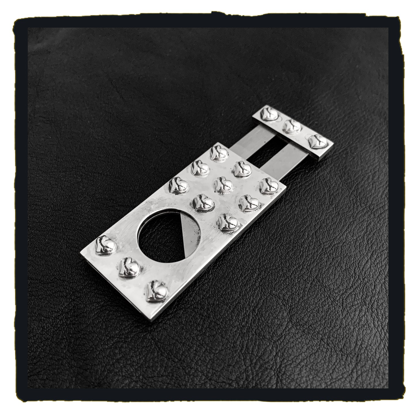 new arrival 01-SA007D sterling silver broken heart fancy cigar cutter