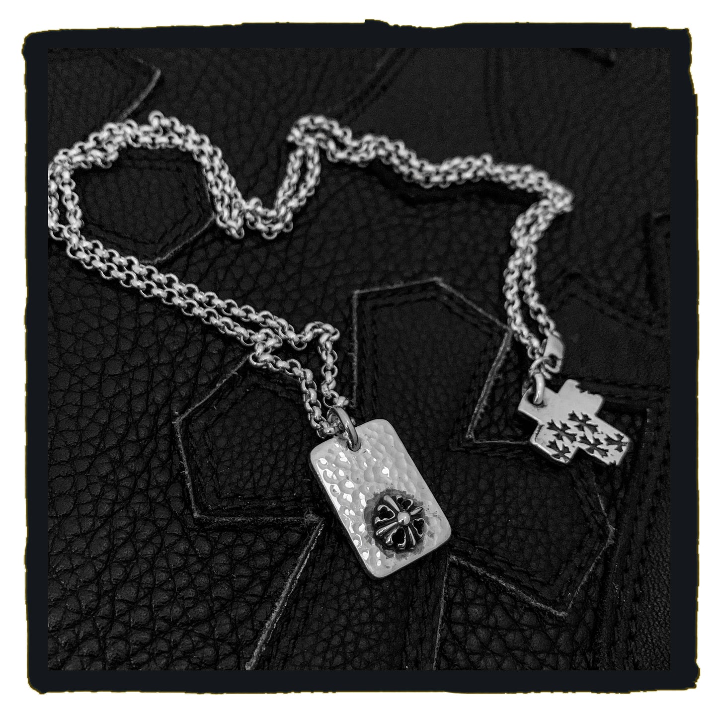 new arrival - sterling silver petit fancy maltese mini dog tag with r&r necklace