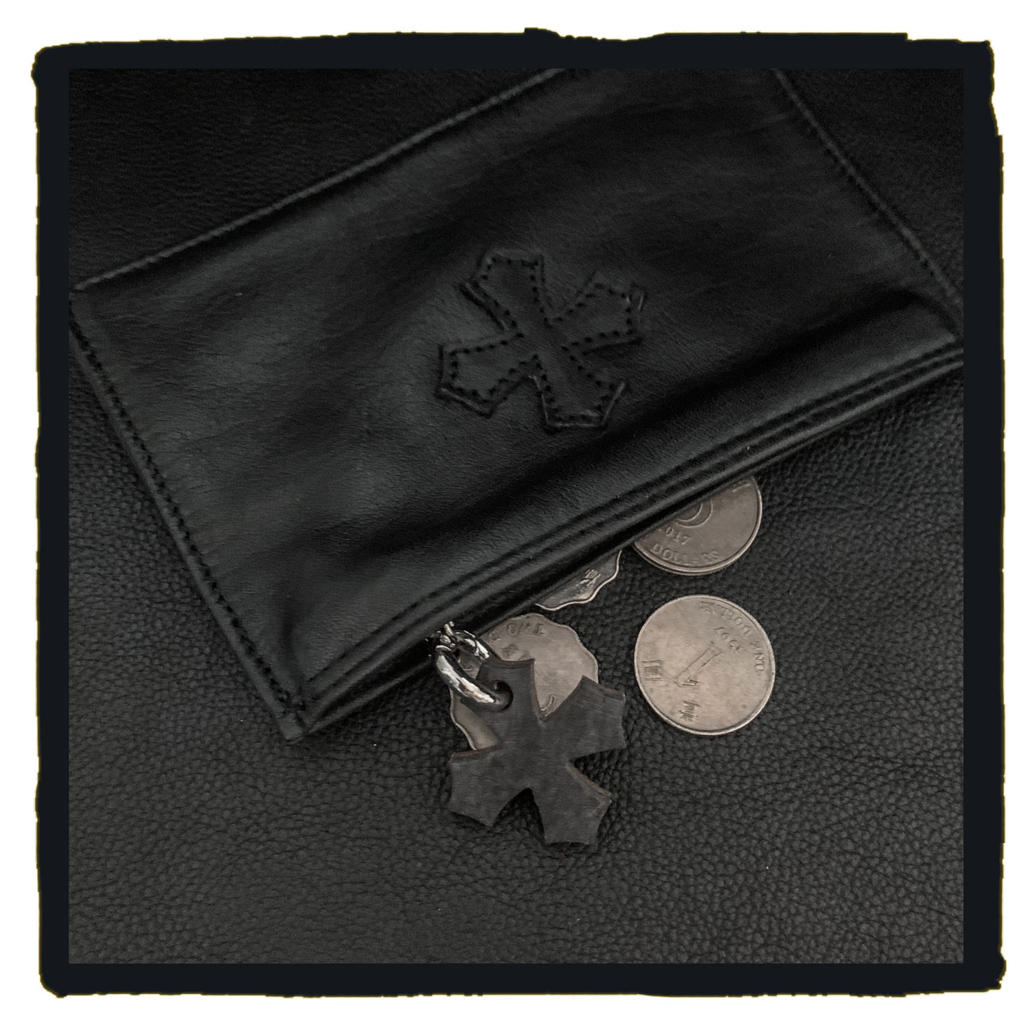 New arrival - leather maltese purse wallet