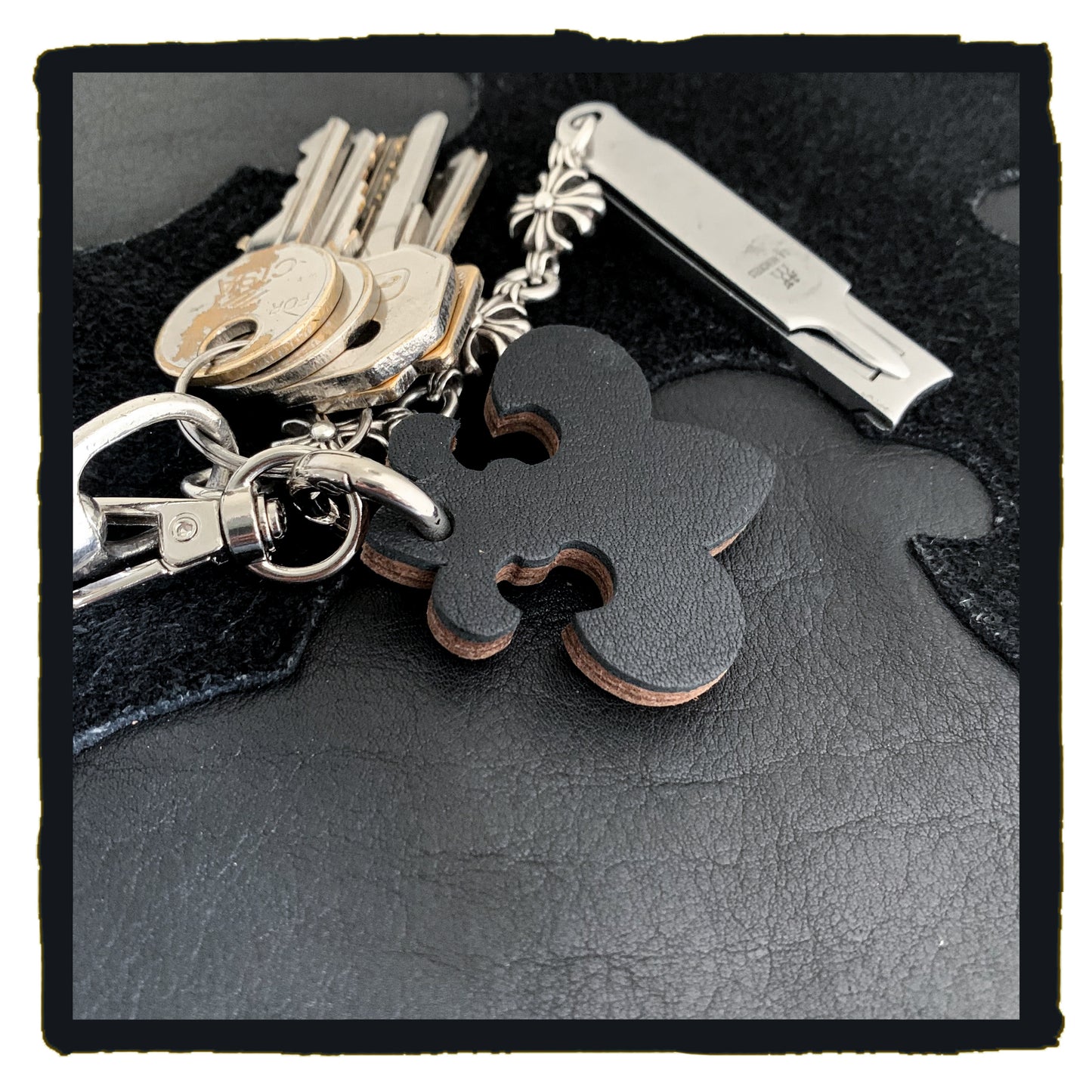 new arrival 20-c fleur de lys leather charms