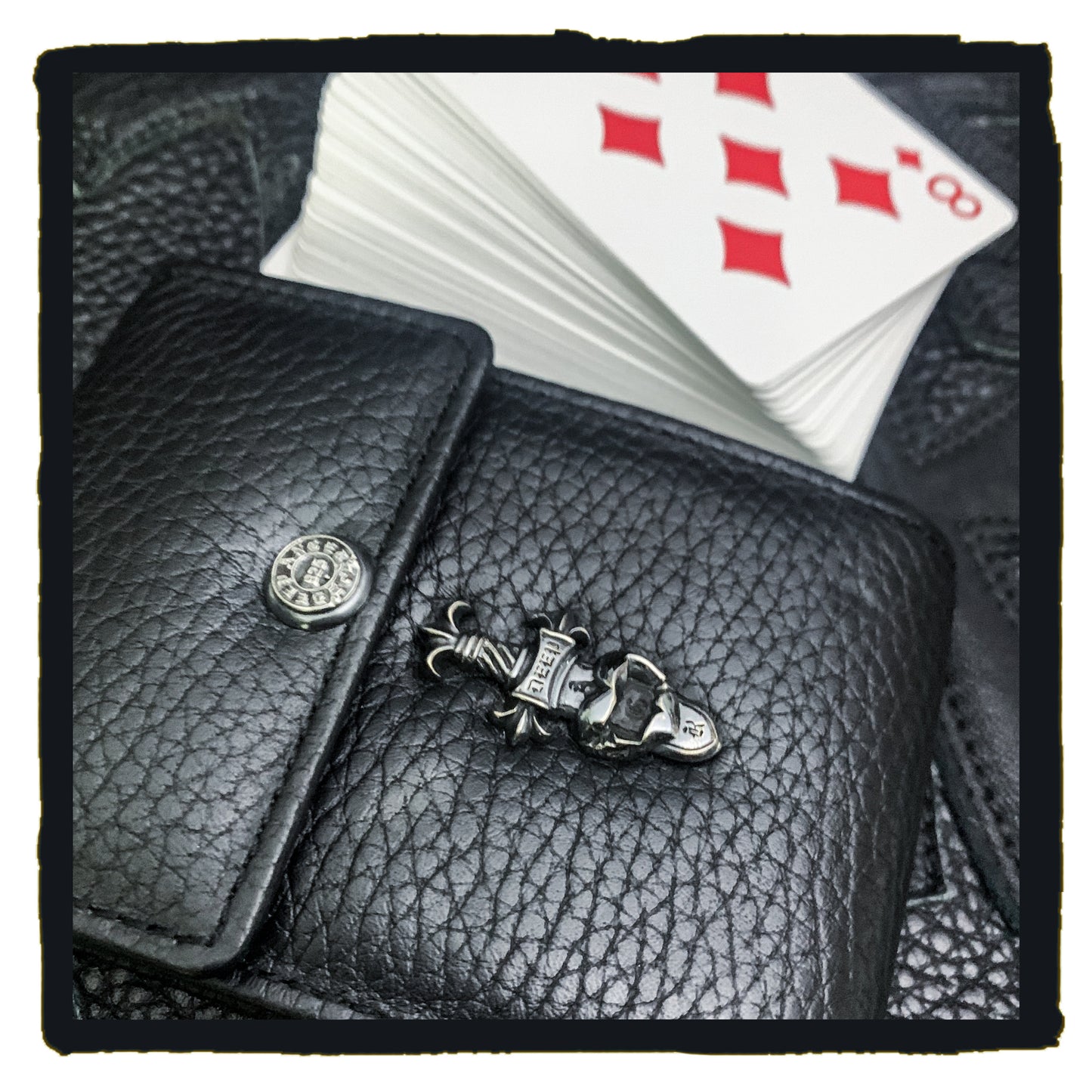 new arrival 20-lc leather playing cards case