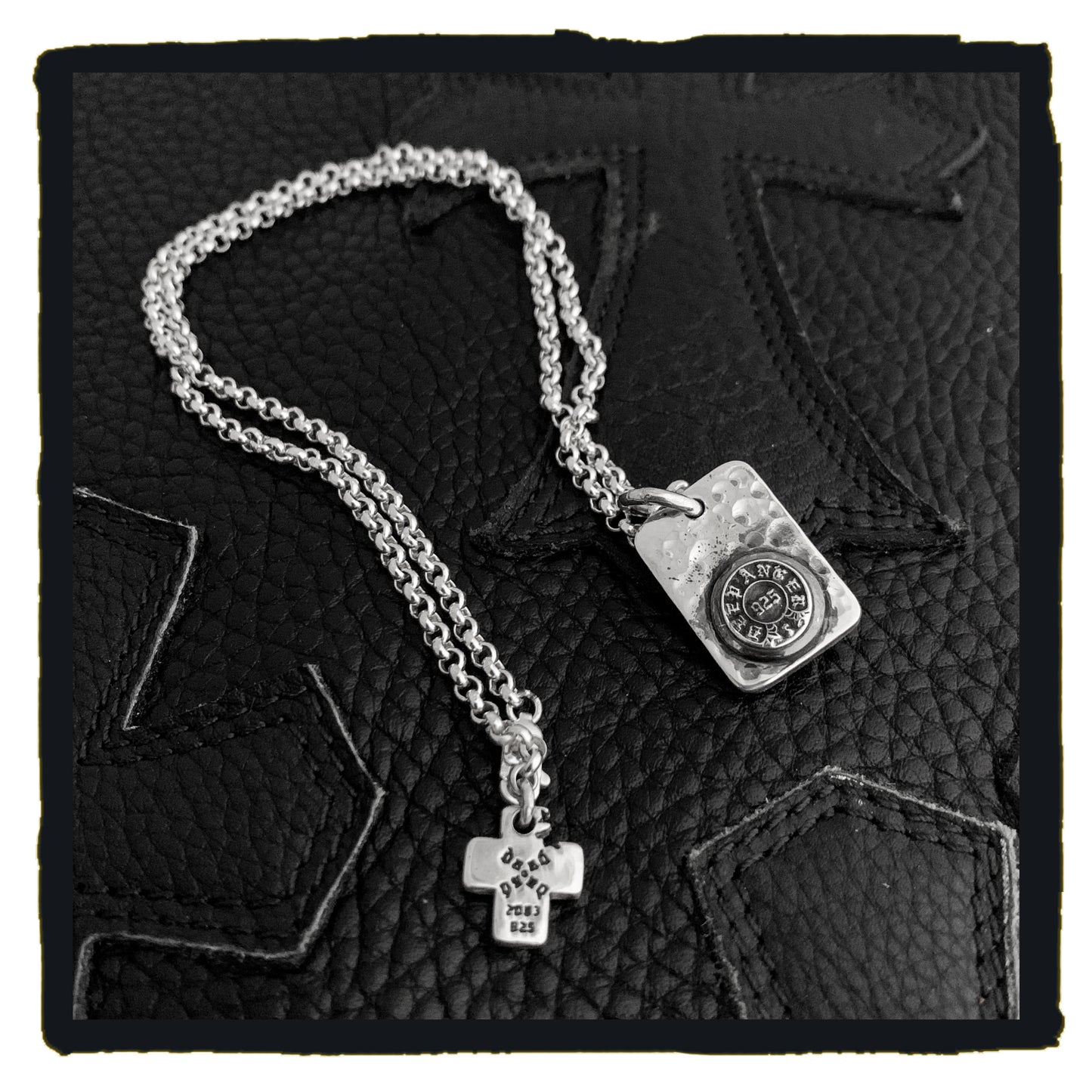 new arrival - sterling silver maltese mini dog tag with r&r necklace