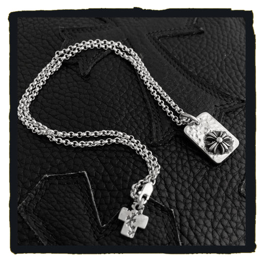 new arrival - sterling silver maltese mini dog tag with r&r necklace