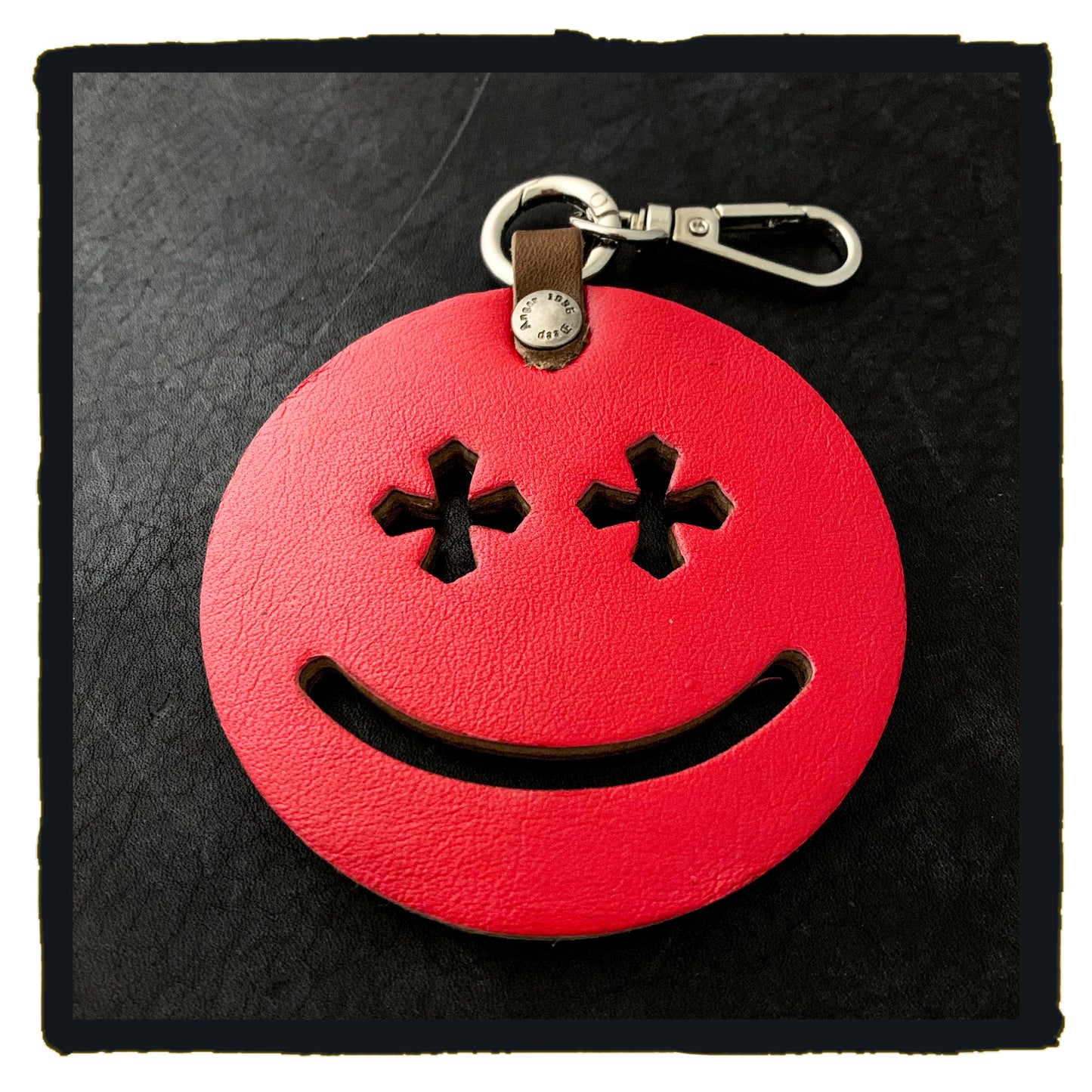 20-c this is life leather charms - happy